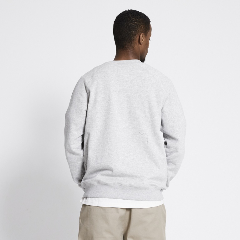 Basic sweatshirt "Roy" Grey Melange